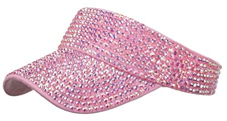 Baseballmütze Sonnenvisor für Damen und Herren Sunvisor Schirmmütze Sonnenschild Baseball Kappe Visor Unisex Sonnenhut Sonnenschild Strandvisor Damenvisor für Golf Radfahren Tennis (Pink, One Size)