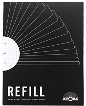 ATOMA Notizbuchsystem - Nachfüllpack - A5 - weiß - Kariert 4 mm