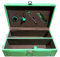 Wine Wooden Gift Box Holder - 2 Bottles case - 2 Bottle Faux Leather Carry Case with Wine Opener Set