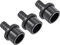 M METERXITY 3 Paquet PVC Tuyau Raccord - Eau Tube Connecteur, 16mm Barb Droit Tuyau Joint, Appliquer à Extérieur/Jardin/Piscine (Od 32mm, Noir)