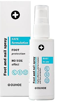Fußspray: Feuchtigkeitsspendend, Anti-Trockenrissbildung, desodorierend, geruchsbeseitigend, Nagelreparatur und Pflegespray, 30 ml – mit Orangenschalen-Gewebebehandlung
