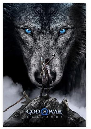 OWNPET God of War Ragnarok Game 3 Leinwand-Poster, Wandkunst, Dekor, Bild, Gemälde für Wohnzimmer, Schlafzimmer, Dekoration, ungerahmt, 30 x 45 cm