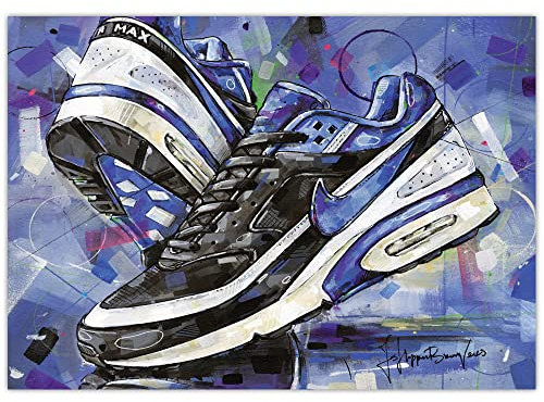 Air Max classic BW black persian violett Poster 42x29,7 cm