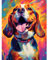 Bowetile 5D Diamond Painting Bilder, Diamant Painting Hund, Tier Diamond Painting Set für Erwachsene Kinder, Komplettes DIY Diamond Art Malen Stickset, Kreuzstichbilder für Wohnkultur 30x40 cm