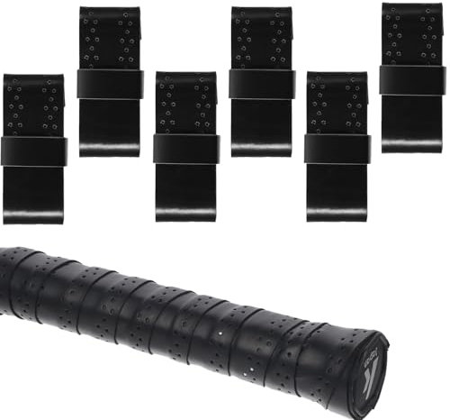 Piriuuo 6 Stück Griffband Tennisschläger, Griffband Rutschfestes Griffband Badmintonschläger Tennis Griffband Badminton Griffband für Tennisschläger, Squash Schläger, Badminton Schläger