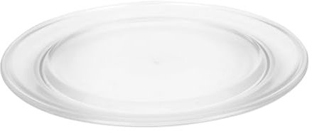 OFFSCH Mikrowellen Glasplatte Aus Verdicktem Glas Hitzebeständiges Mikrowellenschalen Ersatztablett 27cm Mikrowellentellerzubehör Für Täglich Stabiles Kochen