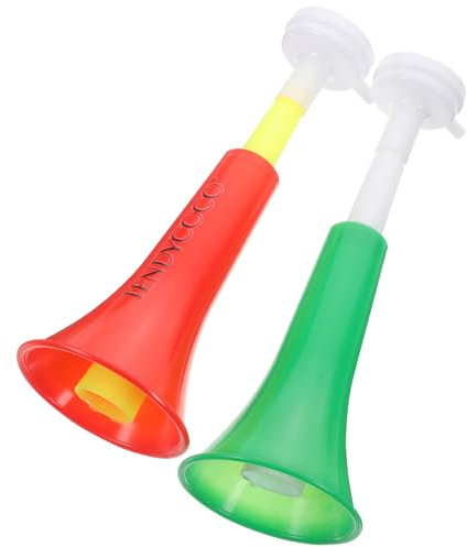 JOINPAYA 2St Trompete Horn Trompeten Instrument hühner fussball spiele fußball schienbeinschoner fussball jubelnde Stütze teleskopische Jubelhörner Plastik