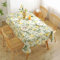 Lemon Summer Table Cloth, Yellow Wipeable Pvc Tablecloth, Retangle Waterproof Vintage Lemon Table Cover, Non-Slip Oil-Proof Lemon Tablecloth for Kitchen Party Picnic Patio(140x180cm)