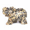 Geschnitzte natürliche Dalmatiner Jaspis Edelstein Elefant Heilung Wächter Statue Figur Basteln 5,1 cm