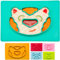 all Kids United® Kinder Essmatte aus Silikon; Essen lernen leichtgemacht; Tisch-Set Platzteller anti-rutsch-fester Babyteller Kinder Teller