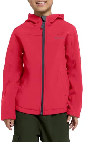 Mountain Warehouse Exodus Kinder Softshell-Jacke | Wind- & wasserabweisend, Atmungsaktiv mit warmem Fleecefutter, Ideal für Spielplatz, Schule & Freizeit