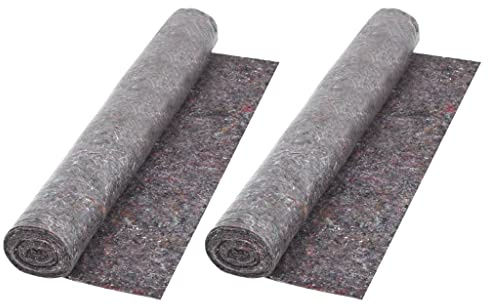 vidaXL Non-slip Painter Fleece 2 pcs 50 m 180 g/m² Grey