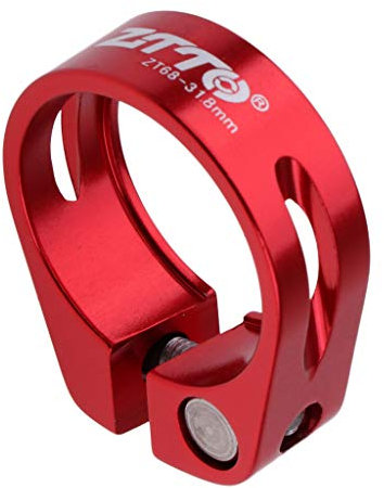 SM SunniMix Morsetto Reggisella Bici a Sgancio Rapido Clip per Tubo Reggisella Ultraleggero, Rosso 31,8 mm