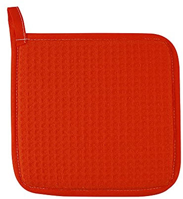 Manique en nid d'abeille Zanzibar Fabriqué en Italie (carré 18 x 18 cm, orange) (dans la photo Voir toutes les couleurs produits) Prix indiqué à la manique unique