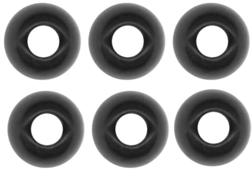 FTM Tungsten Perlen Omura Rundes Loch - Tungsten Perlen für Spinnangeln, Gewichte zum Jighaken, Gewichte,Farbe/Durchmesser/Inhalt: Schwarz/3,8mm/6 Stück