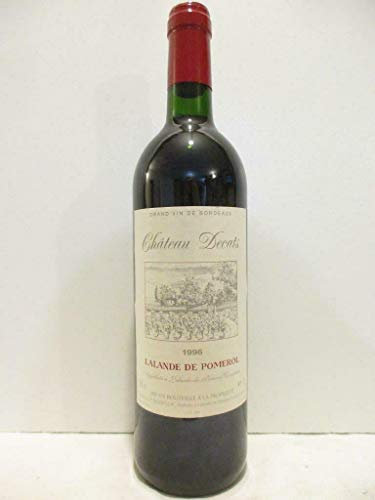 lalande de pomerol château decats rouge 1996 - bordeaux