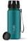 720°DGREE Trinkflasche 650ml “uberBottle“ crystalClear +Sieb - BPA-Frei - Auslaufsichere Wasserflasche für Kinder, Schule, Uni, Sport, Gym, Fitness - Sportflasche aus Tritan - Leicht, Stoßfest