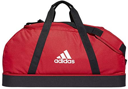 adidas Unisex Tiro Primegreen Bottom Compartment Duffel Bag, Team Power Red/Black/White, L
