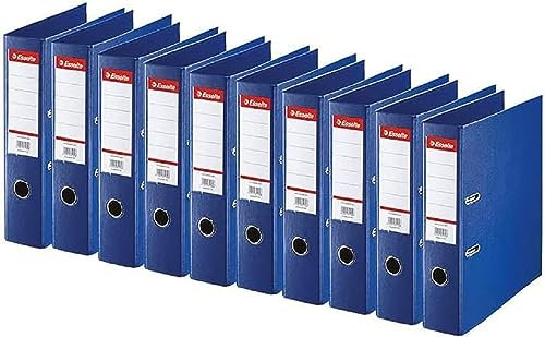 Esselte Standard, 10 x Ordner mit Hebel, blau, Rücken 75 mm, A4, PP, 320210