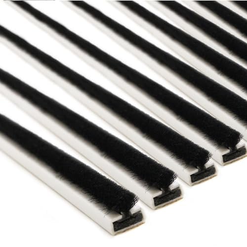 EAI Fire & Smoke Seal Intumescent Door Strips - 5 Pack, 105cm x 1.5cm x 0.4cm | Adhesive Metre-Long Safety Strips to Prevent Spread of Smoke & Fire | White