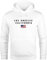 Neverless® Hoodie Herren Bedruckt Schriftzug California Los Angeles USA Amerika Flagge Fashion Streetstyle weiß M