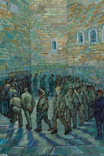 Vincent van Gogh Prisoners Exercising (1890) Notebook Journal: Famous Paintings Notebooks
