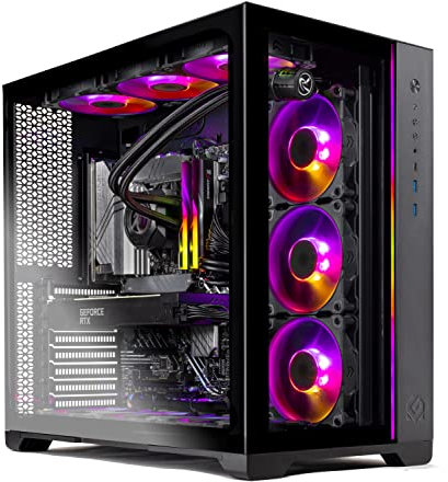 Skytech Prism II Gaming PC Desktop – INTEL Core i9 12900K 3.2 GHz, RTX 3090, 1TB NVME Gen4 SSD, 32G DDR5 RGB, 850W GOLD PSU, 360mm AIO, AC Wi-Fi, Windows 10 Home 64-bit