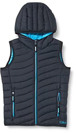 CMP - Kid Vest Fix Hood, Boy, Antracite, 104