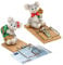 Geldgeschenk Maus auf Mausefalle im 2er Set, 4 x 10 x 6 cm.