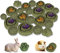 22 Stück Kaninchen Spielzeug, Kaninchen Kauspielzeug, Meerschweinchen Kauspielzeug, Kleintiere Kauspielzeug, Natürliche Timothy Heukuchen Kleintiere Zahnpflege Kaubälle Snacks für Kaninchen Hamster