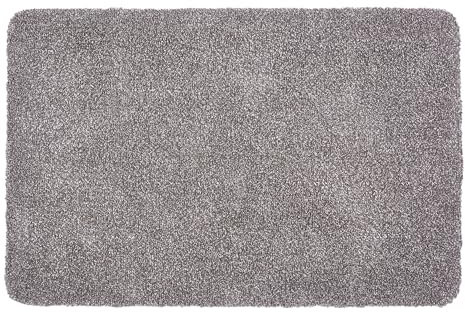 Schmutzfangmatte innen waschbar 80x120 cm – Sauberlaufmatte anthrazit 100% Baumwolle Türmatte - Entra SAUGSTARK - rutschfeste Fußmatte pflegeleicht