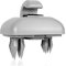 JNNJ Clip per Visiera Auto, Universale Gancio Parasole per Auto, Multifunzionalesupporti per Parasole, 8U0857562A 8E0857562 Clip per Paraluce, per Auto A1, A3, A4, A5, S3, S4, S5, Q3, Q5, TT(Grigio)