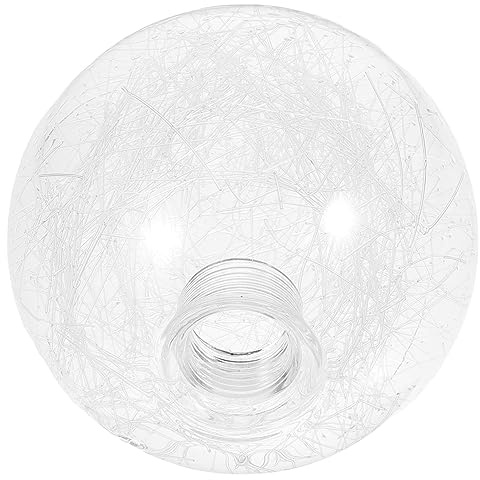 Uonlytech Abat-jour en Verre Rond pour Lampe à Base G9, Design Fileté, Élégant et Fiable, pour Décoration Intérieure et Tout Autre Espace