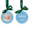 Personalisierte Weihnachtskugel Baby mit eigenem Foto - süßer Holzanhänger für Babys erstes Weihnachten - Christbaumschmuck aus Holz selbst gestalten - individuelle Weihnachtsdeko