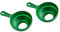 Zerodeko 2 Pezzi Imbuto per Inscatolamento Verde Imbuto con Beccuccio Largo Facile da Pulire E Utilizzare per Cucina E Trasferimento di Cibo