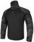 KRYDEX GEAR Herren Combat Shirts Taktische G3 Kampfhemden mit Ellbogenschützern Taktische Hemd Militär Outdoor Airsoft Kampf Jagd Hemd (Camouflage+Schwarz, L)