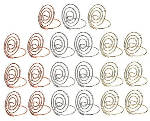 ABOOFAN Draht Tisch Kartenhalter Schreibtisch Name Foto für Hochzeit Party