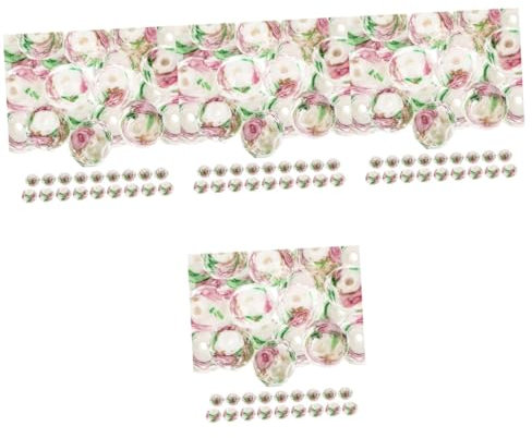 NUOBESTY 160piezas Abalorios De Diseño Floral Para Manualidades Para Pulseras y Joyería Diy