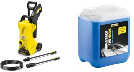 Kärcher K 3 Power Control high pressure washer: Intelligent app support - for effective cleaning of everyday dirt & 5 L Canister Pressure Washer Detergent, Car Shampoo