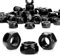 M3 Muttern Selbstsichernde Muttern Kohlenstoffstahl Mutter M3 55 Stück DIN985 Schwarz Sicherungsmuttern Sechskantmutter Sechskantmuttern Niro Hex Nut Stoppmuttern Selbstsichernde Kontermuttern Set