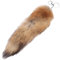 Caritierily Imitat behaarter Fuchsschwanz etwa Fell Schwanz Keychain Echtfell Foxtail Fuchschwanz Schlüsselanhänger Tasche Auto Schlüsselketten Anhänger Weiche flauschige