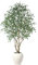 SOGUYI Ficus Tree Artificial Indoor, 8 Feet Tall Faux Ficus Tree with Round Artisan Planter, Premium Handmade, Realistic Trunk & Lifelike Leaves, Perfect for Large Spaces & Elegant Home/Office Decor