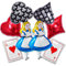 Alice Geburtstag Folienballon, 8Pcs Casino Kindergeburtstag Ballon, Poker Herz-ass Kinder Deko Ballons, Alice Kinder Party Deko Ballon, Casino Thema Party Balloons, für Jungen Mädchen Geburtstag Party