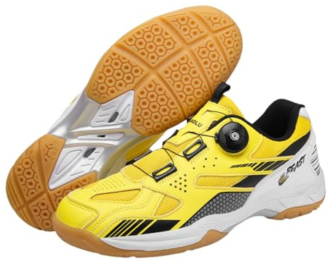 Yummsion Scarpe da Tennis Scarpe Badminton,Scarpe Tennis Ping Pong Leggere,Badminton Squash Shoes,Traspirante,Antiscivolo,Si Adatta al Piede,Adatto per Tennis,Squash,Pallavolo E Altri