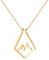 Oidea Ring Holder Necklace for Women: Gold Dainty Stainless Steel Mountain Necklace Engagement Wedding Ring Keeper Necklaces Jewelry Gifts for Wife Nurse Doctor