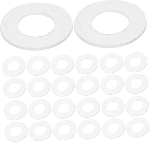Alipis 100pièces Rondelles Plastique Transparent Entretoises Plastique Pour Poignées De Douche Rondelles Plates Étanchéité De Rechange