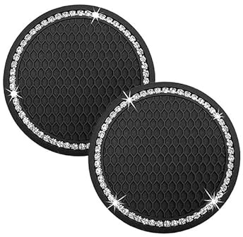 WYHSFSS 2 Pcs Car Cup Holder Coaster, For AUDI Q3 F3 2018-2024 Waterproof Absorbent Non-Slip Pad Mat Cover Car Drink Holder Coaster