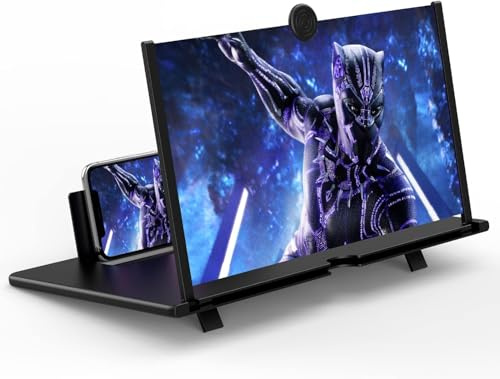 Sevitini Handy Bildschirmlupe, 20 Zoll Handy Bildschirmvergrößerung, Anti-blaulicht, HD Bildschirmlupe für männer Geschenke,perfekt zum ansehen von filmen,Videos