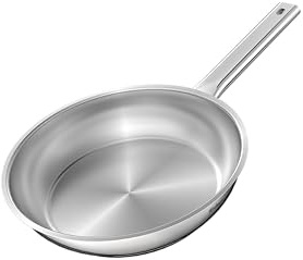 Rostique 24 cm Bratpanne aus Edelstahl | Geeignet für alle Herdarten, Einschließlich Gas und Induktion, Frei von PTFE, PFAS und PFOA