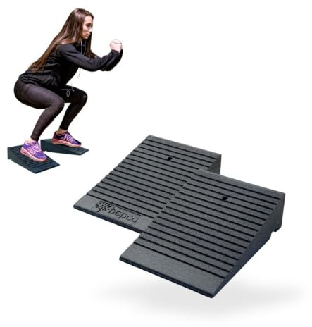 bepco Kneeblock - Squat Wedge, Wadendehner aus recyceltem Gummi - 3in1 Mobility Block für Knie, Sprunggelenke und Waden - ideal für Training, Alltag & Reha